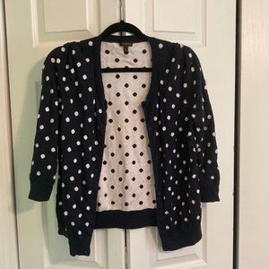 Talbots large polka dot cardigan